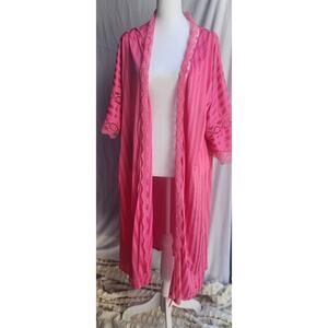 Jill Andrea of New York Vintage Pink Robe Womens Size Medium